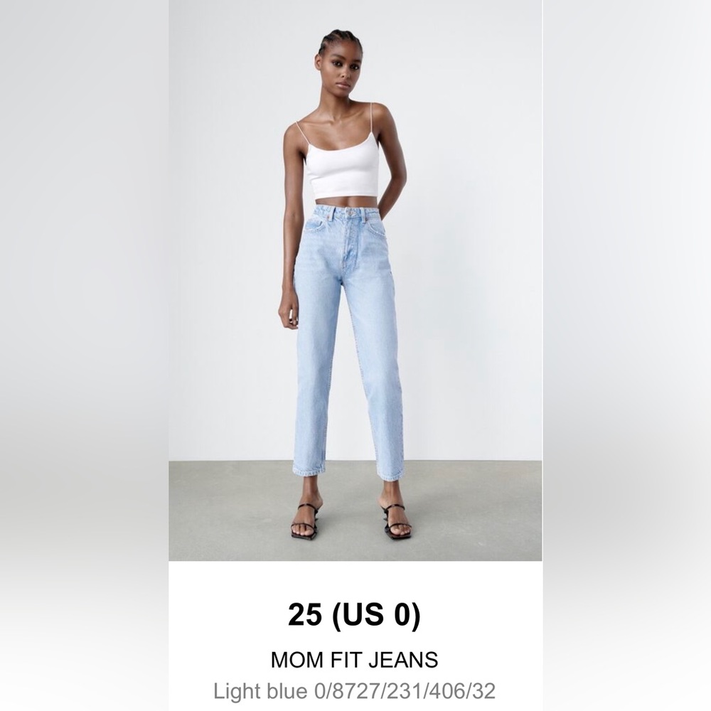 Zara High Rise Classic Mom Fit NWOT